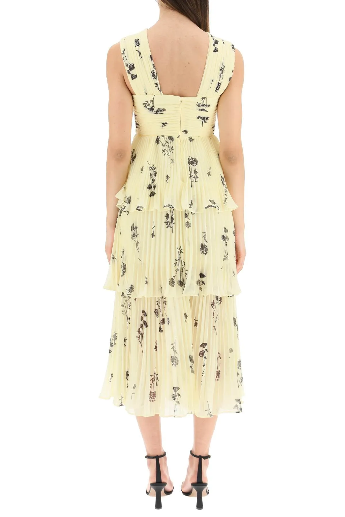 Self-Portrait Floral Print Midi Dress