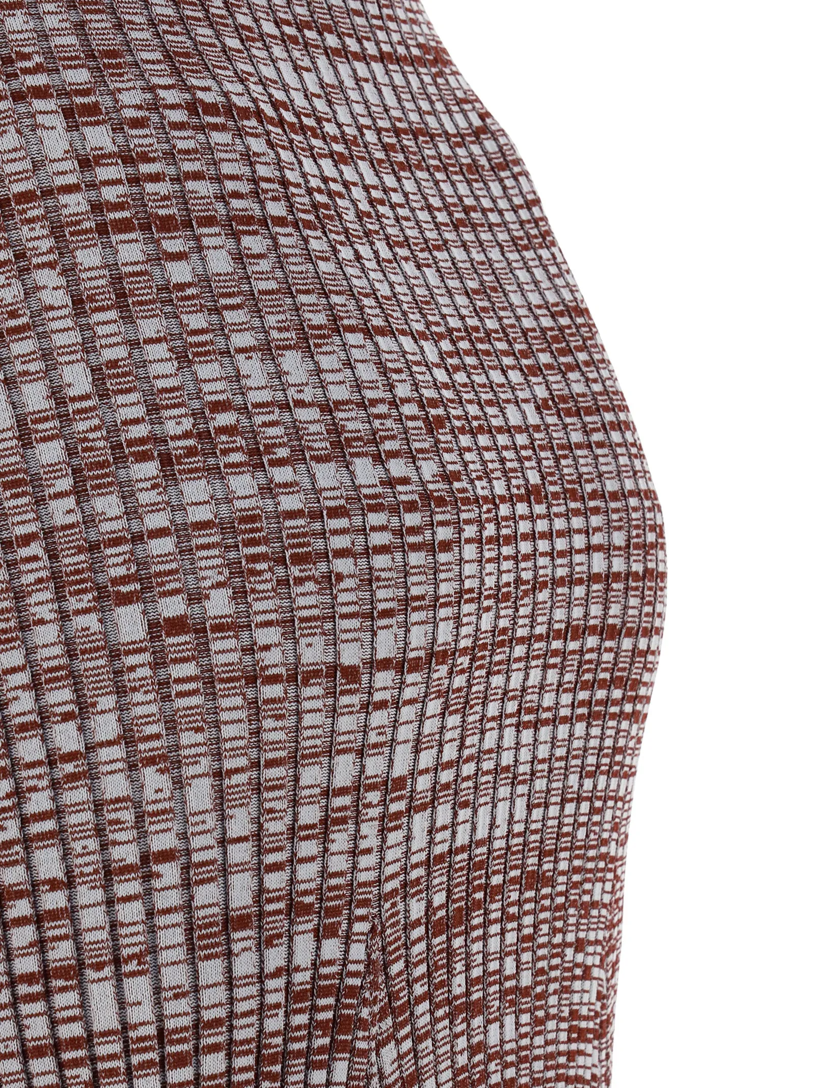 Self-Portrait High Waist Ribbed-Knit Midi Skirt