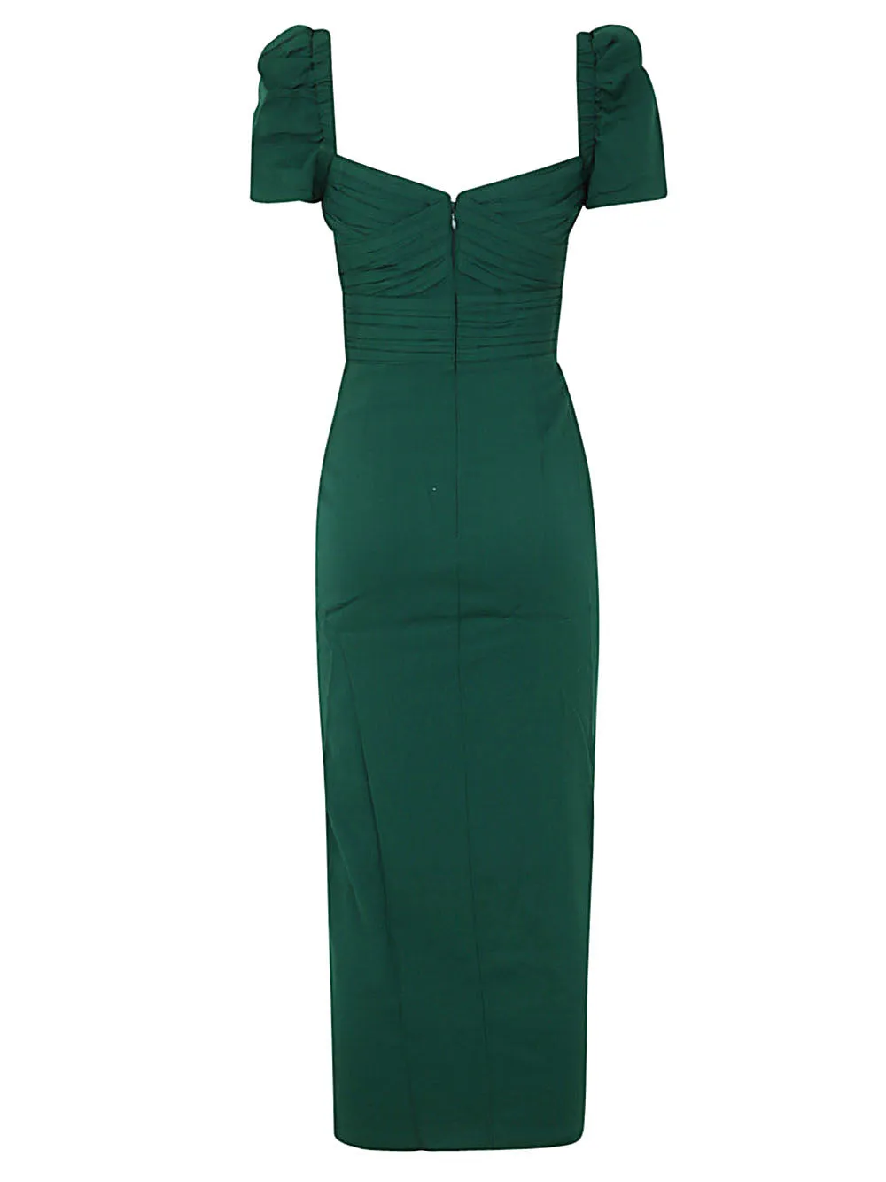 Self-Portrait Sweetheart Neck Gathered Dress