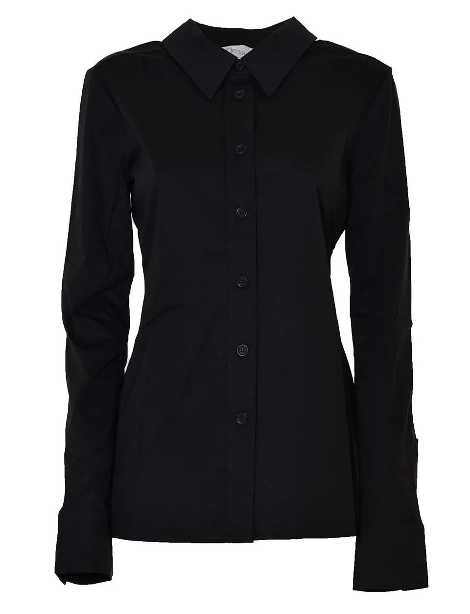 Sportmax Long Sleeved Buttoned Jersey Shirt