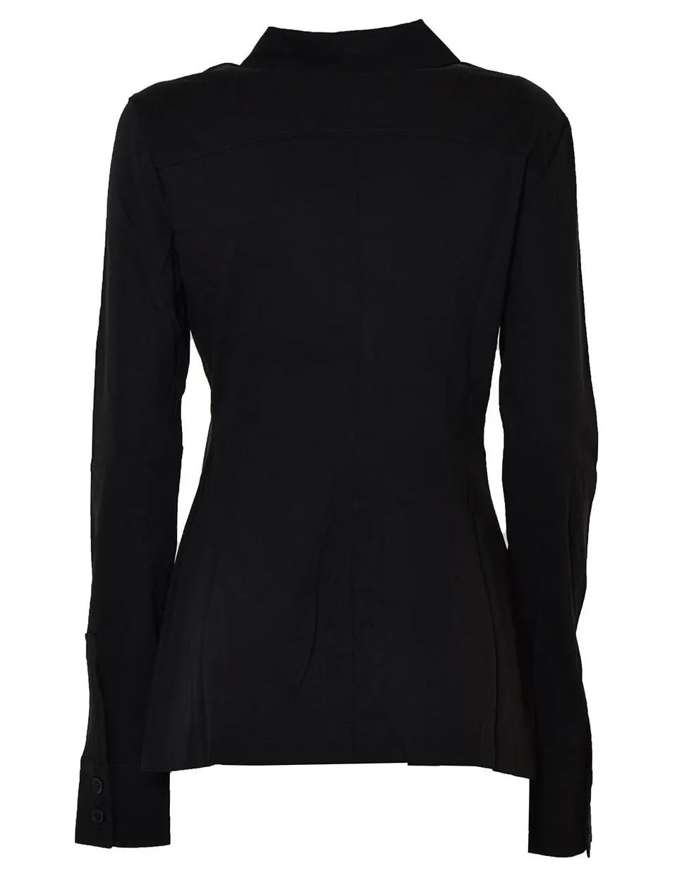 Sportmax Long Sleeved Buttoned Jersey Shirt
