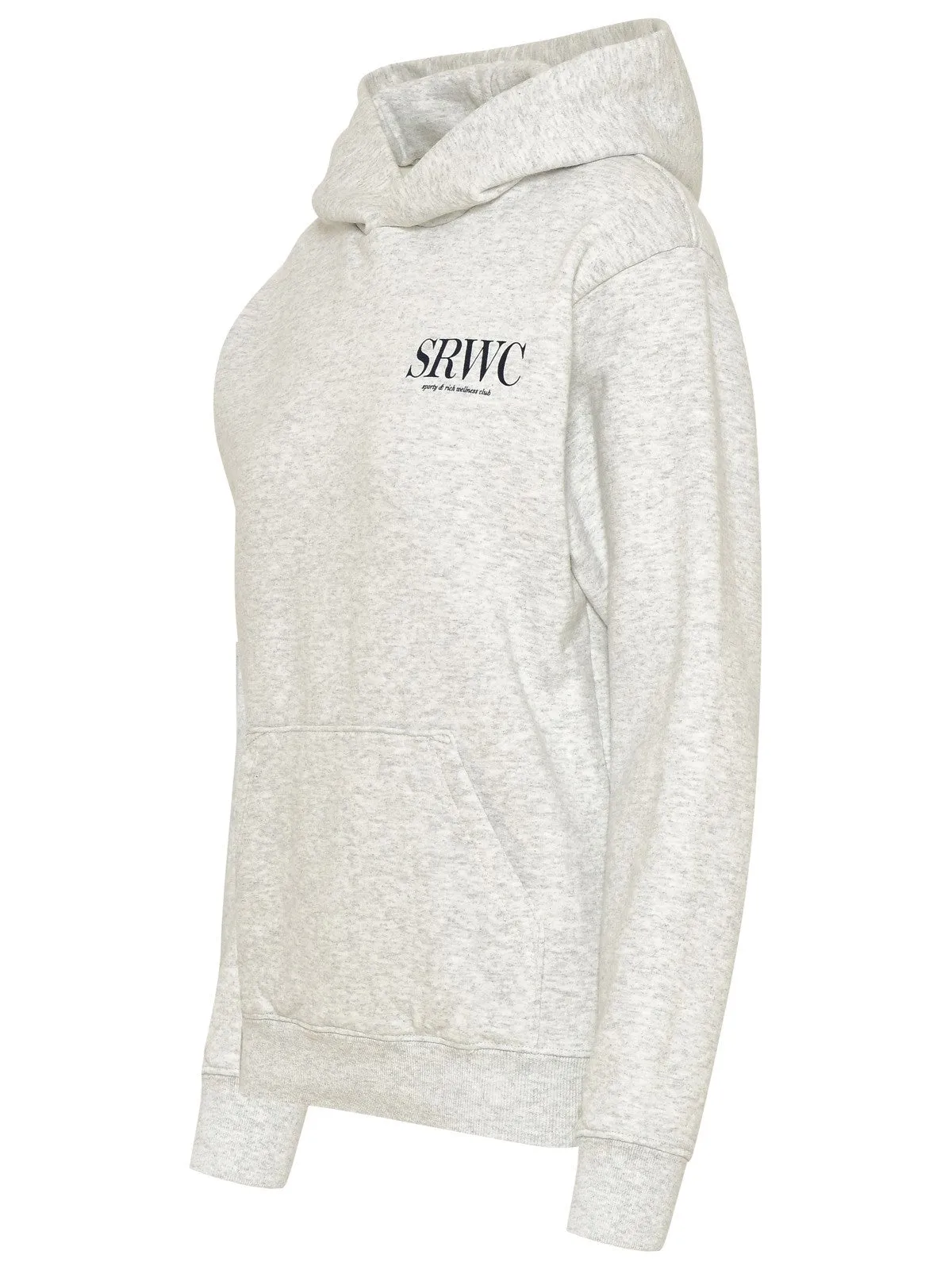 Sporty & Rich Logo Printed Long-Sleeved Hoodie