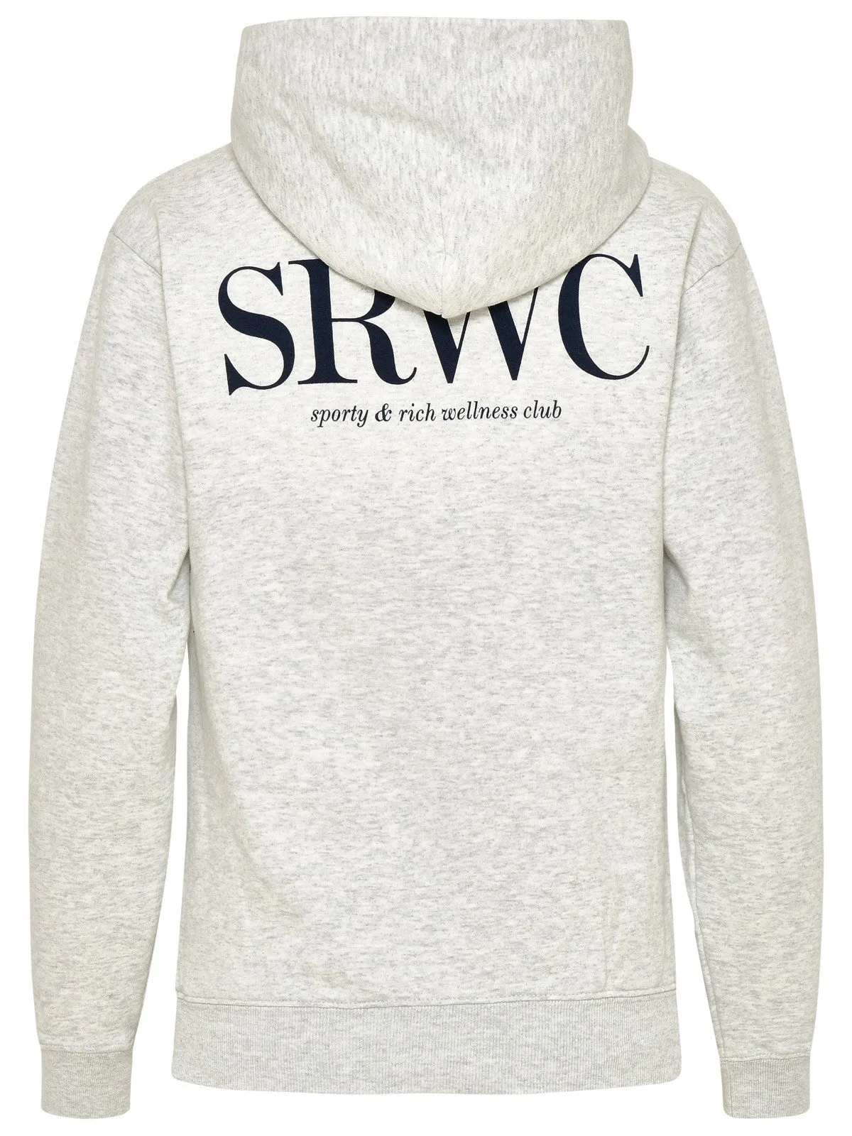 Sporty & Rich Logo Printed Long-Sleeved Hoodie