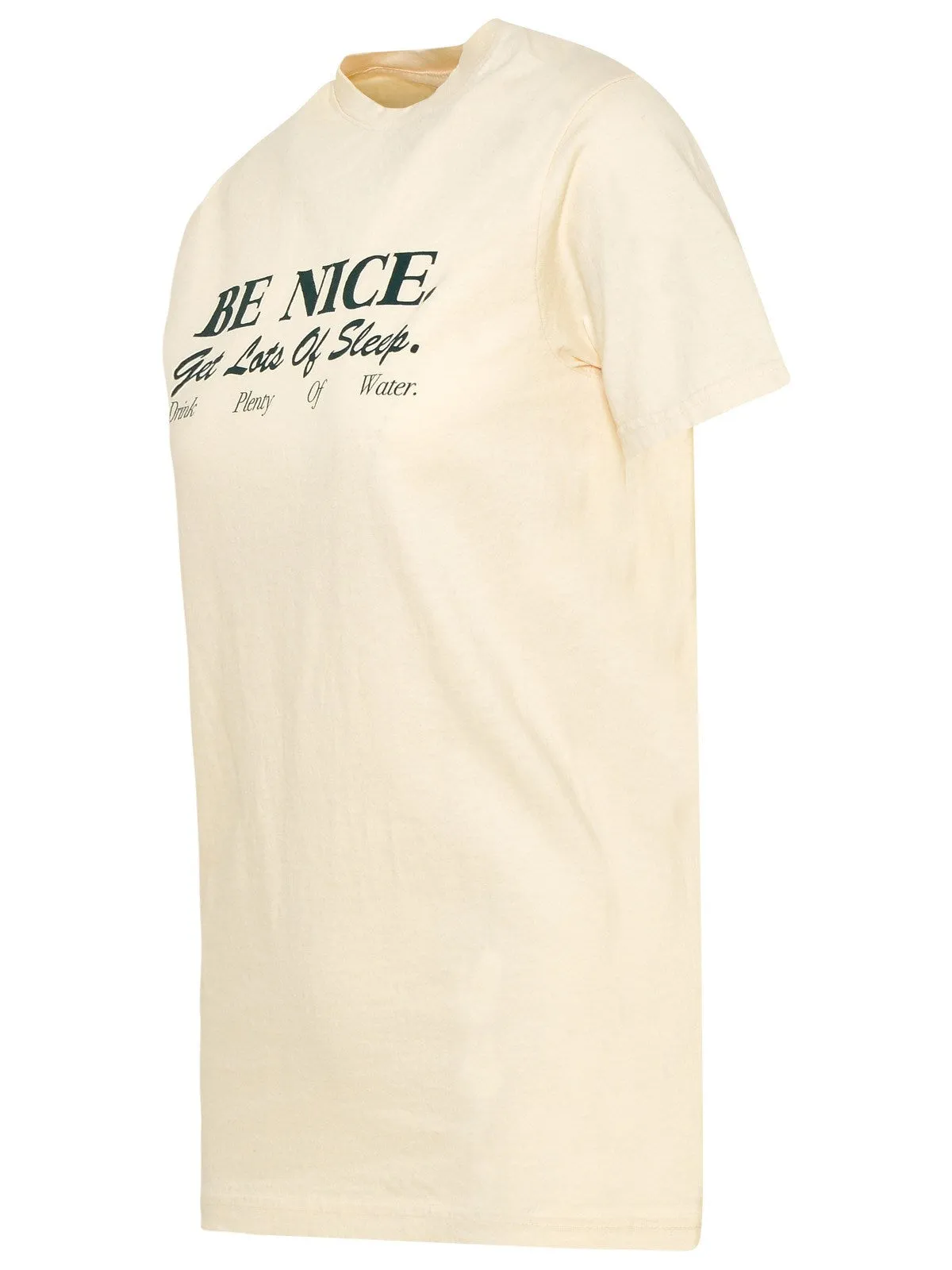 Sporty & Rich Slogan Printed Crewneck T-Shirt