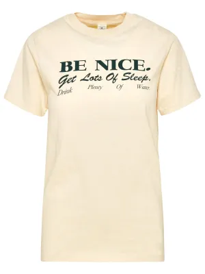 Sporty & Rich Slogan Printed Crewneck T-Shirt