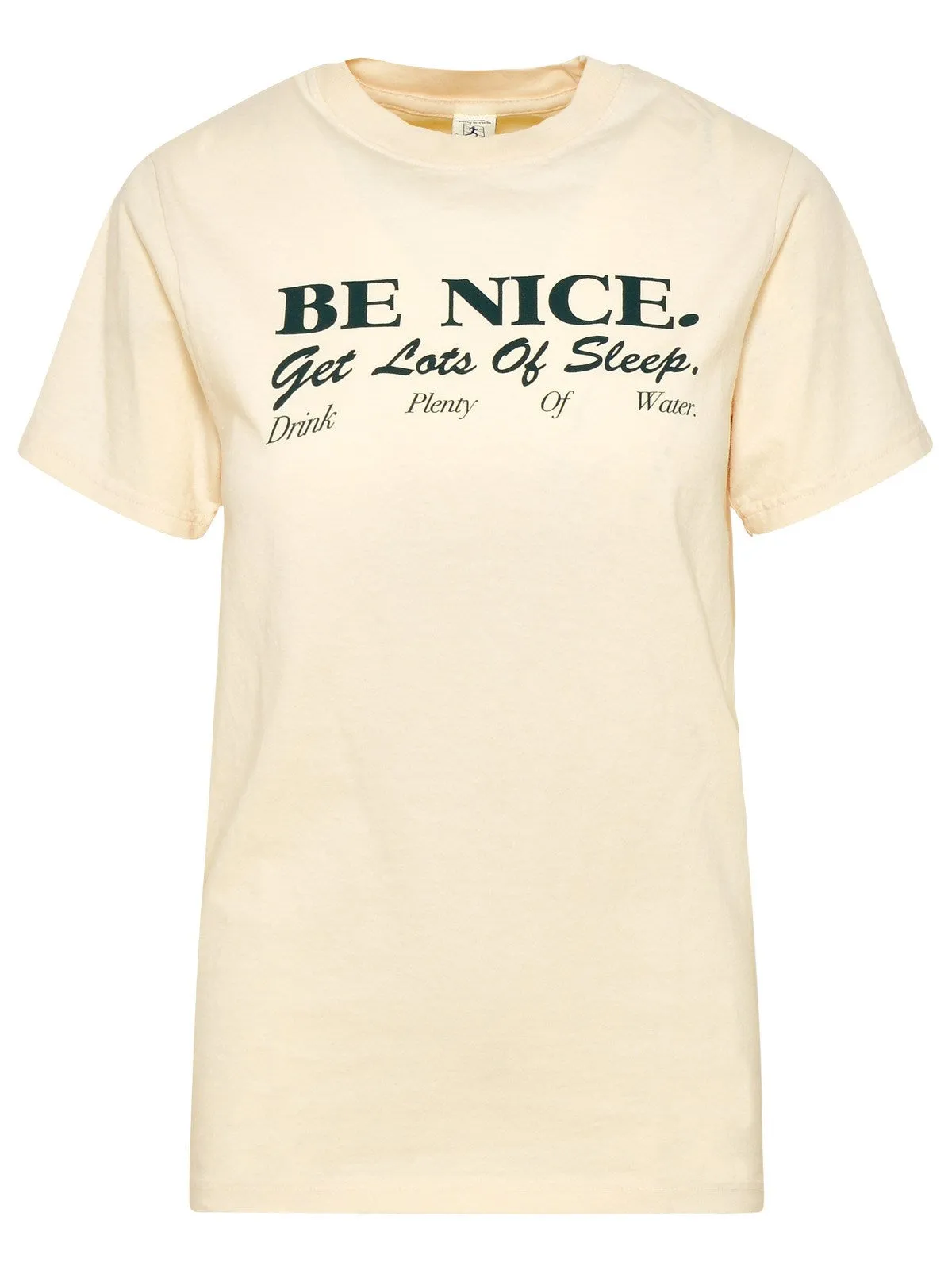 Sporty & Rich Slogan Printed Crewneck T-Shirt