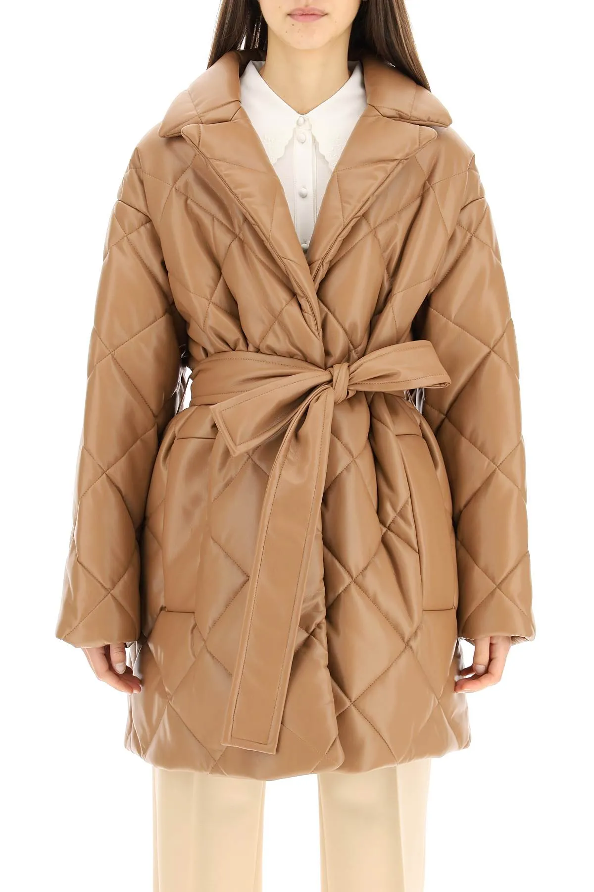 Stand Studio Maxim Quilted Faux Leather Jacket