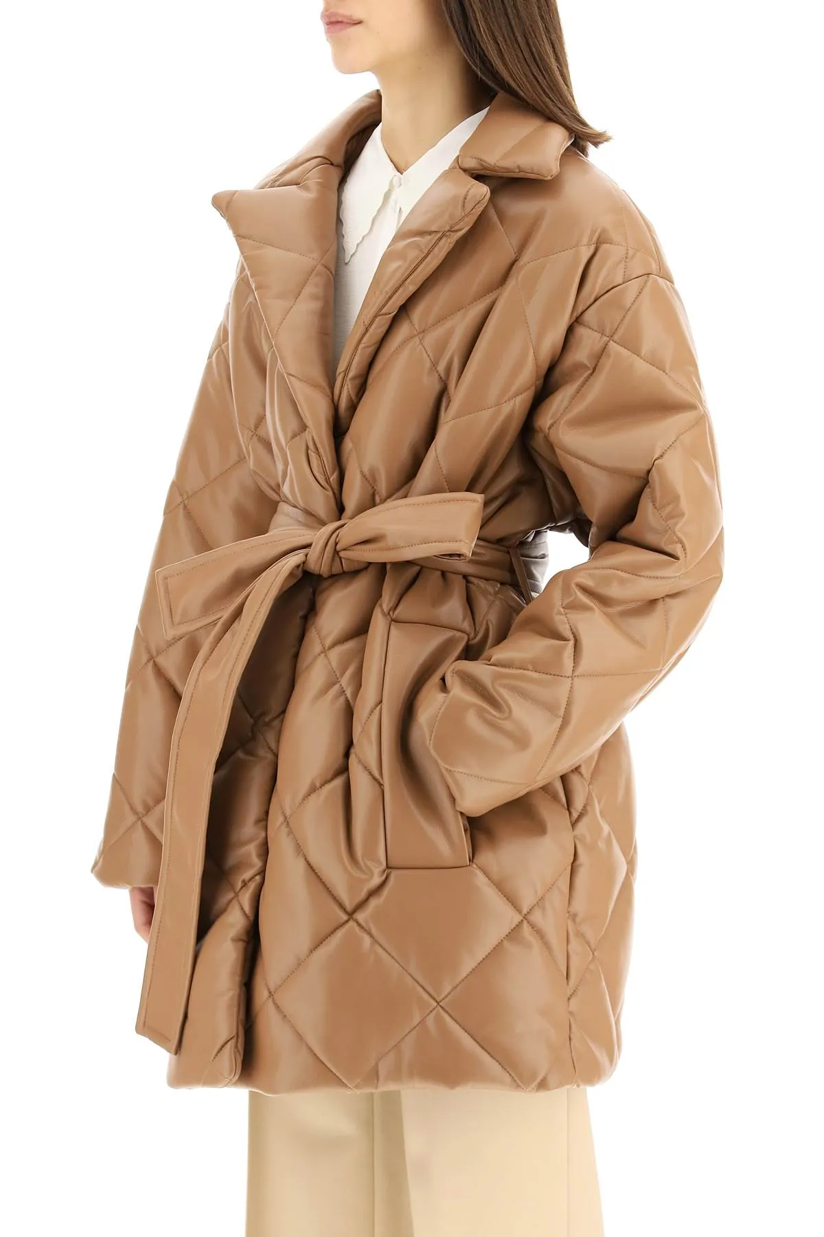 Stand Studio Maxim Quilted Faux Leather Jacket