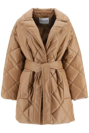 Stand Studio Maxim Quilted Faux Leather Jacket