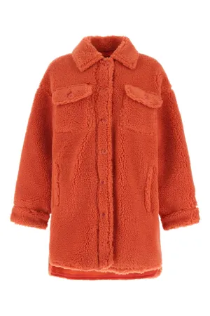 Stand Studio Sabi Faux-Fur Single Breasted Coat