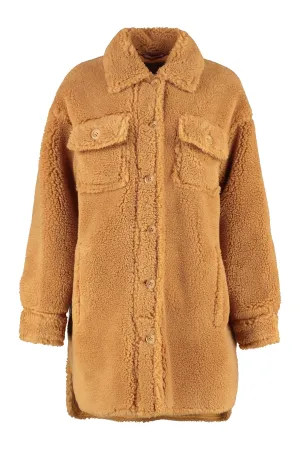 Stand Studio Sabi Faux-Fur Single Breasted Coat