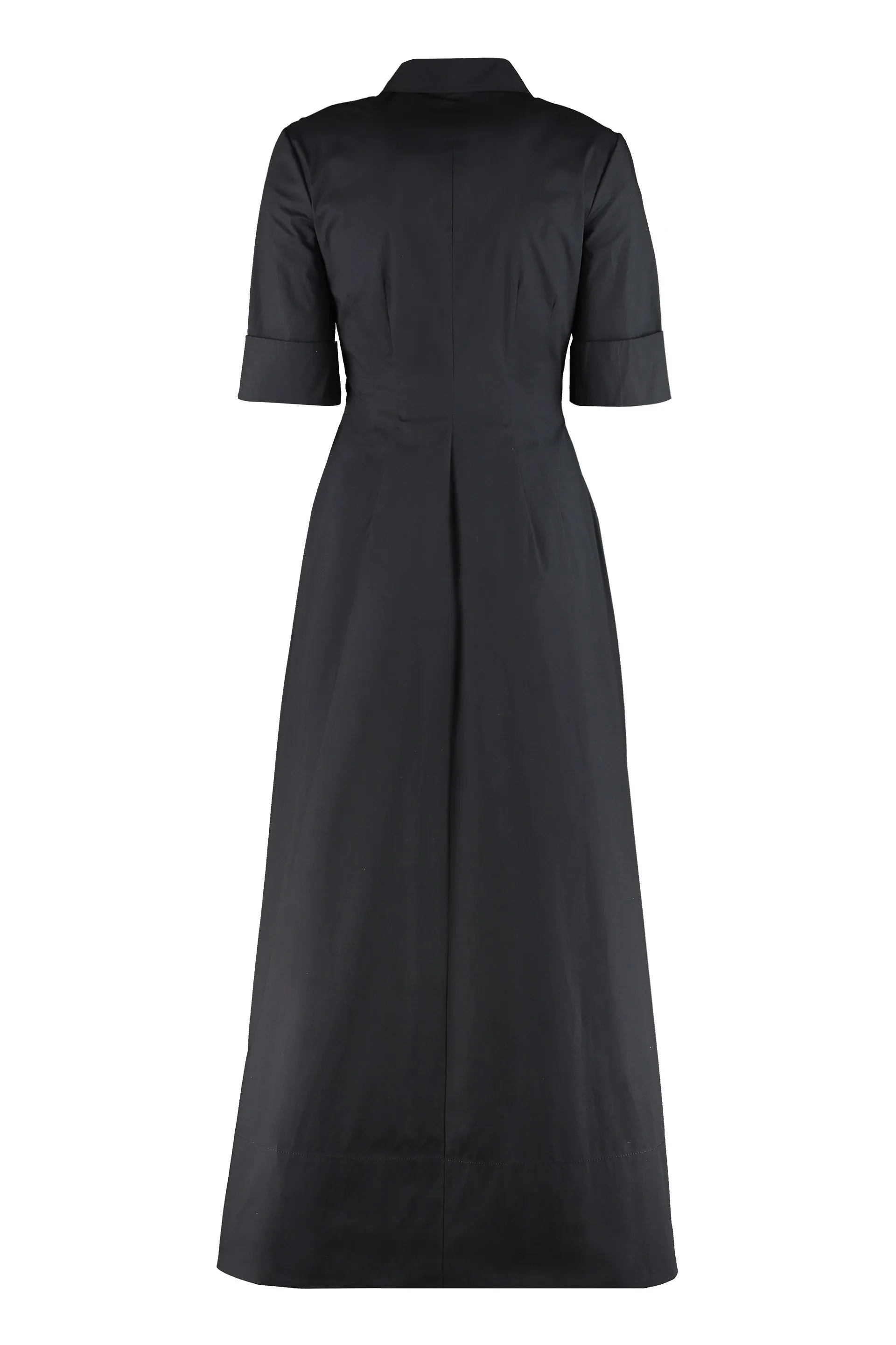 Staud Joan Buttoned Maxi Shirt Dress
