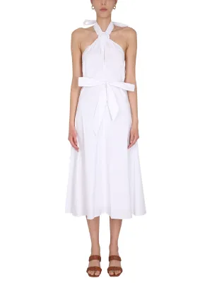 Staud Kai Bow Detailed Midi Dress