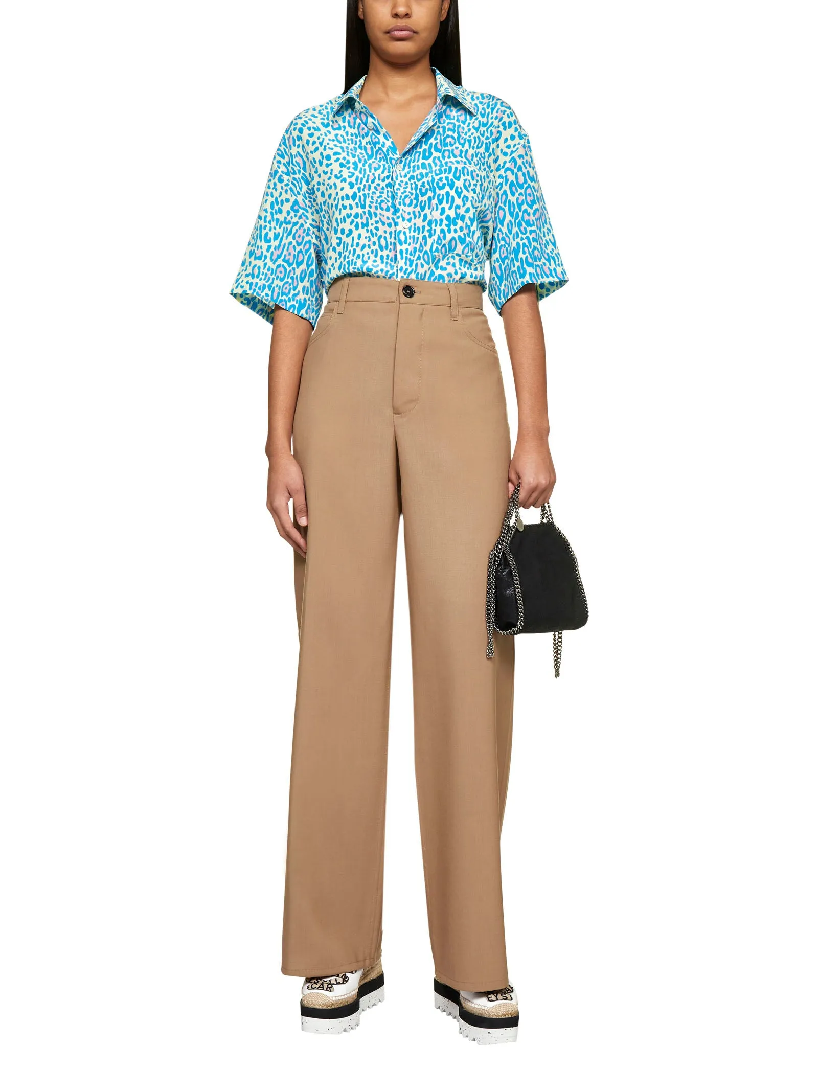 Stella McCartney Allover Printed Short-Sleeved Shirt