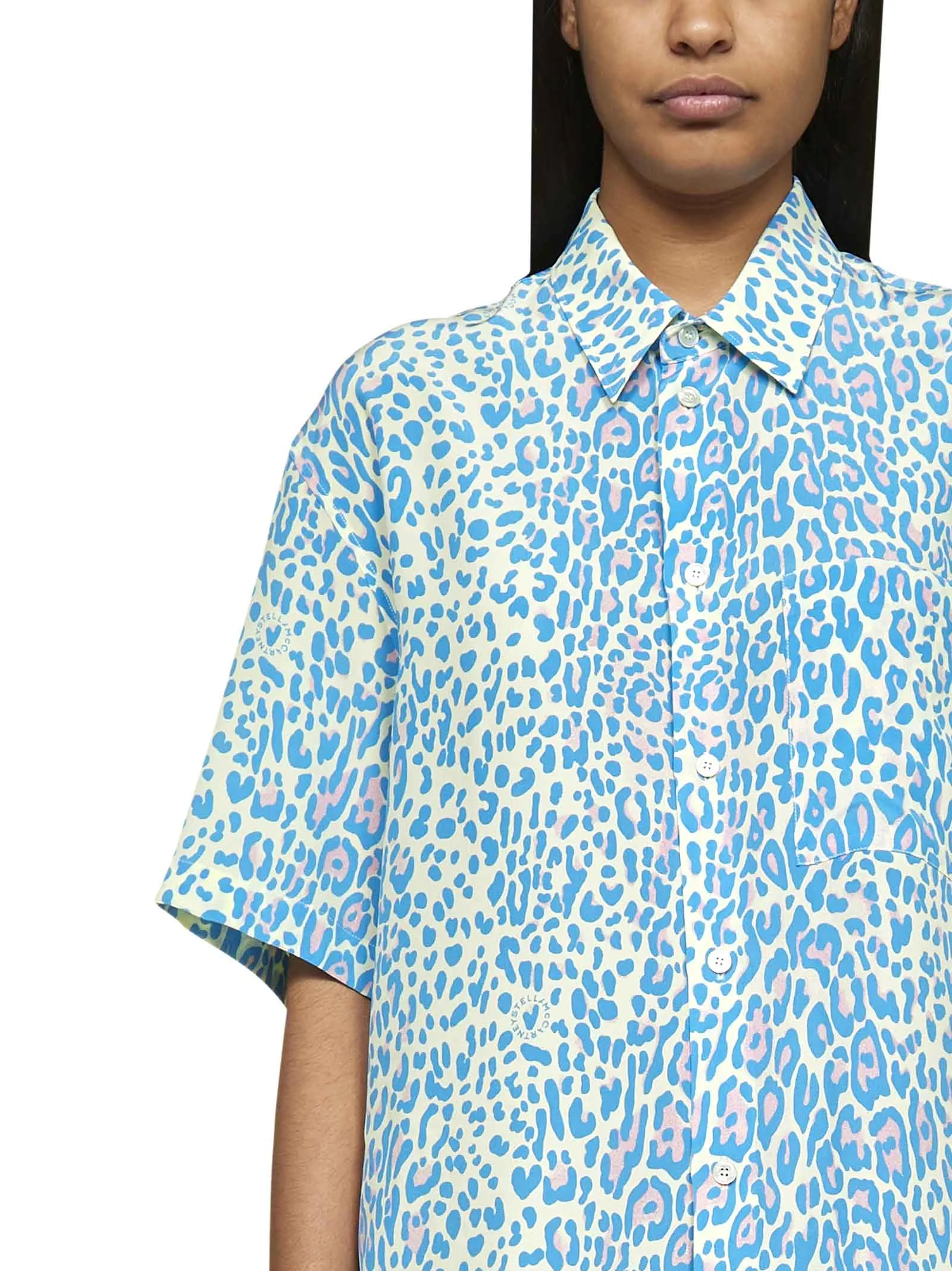 Stella McCartney Allover Printed Short-Sleeved Shirt