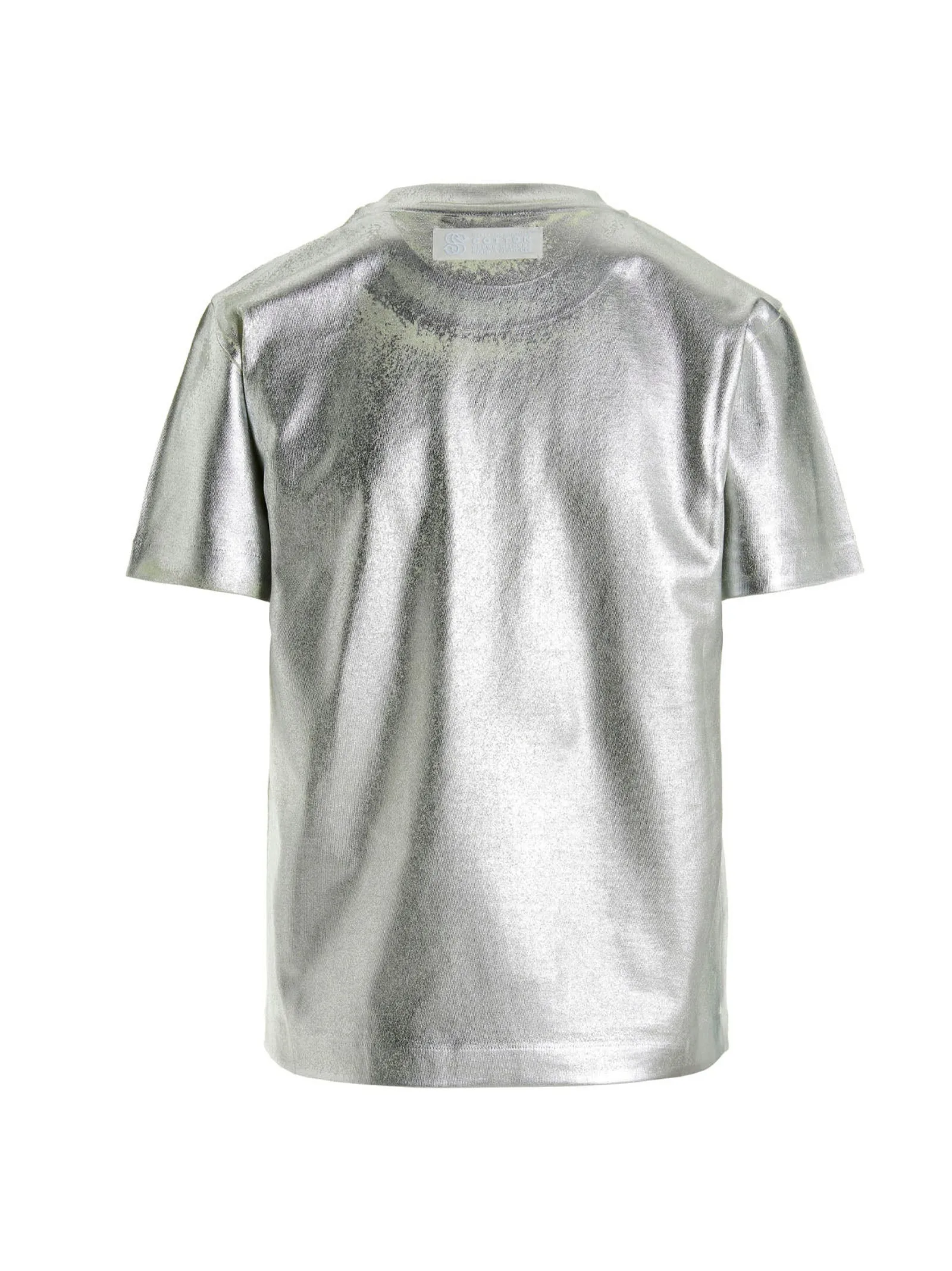 Stella McCartney Foil Logo Printed Crewneck T-Shirt