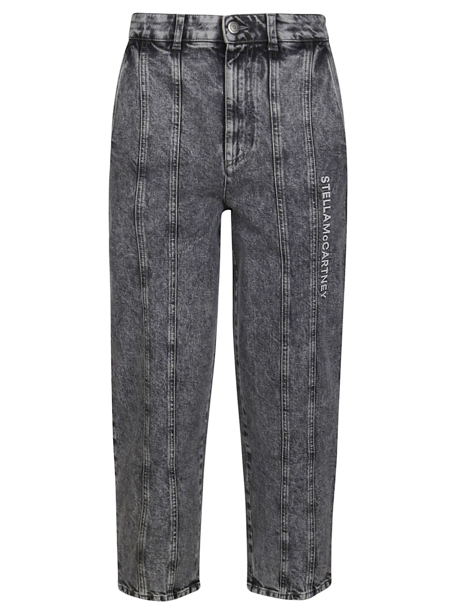 Stella McCartney Logo Embroidered Panelled Jeans