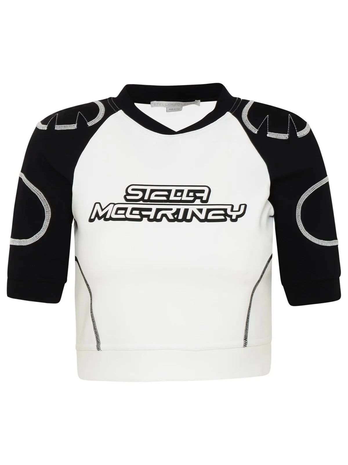 Stella McCartney Logo Printed Cropped T-Shirt