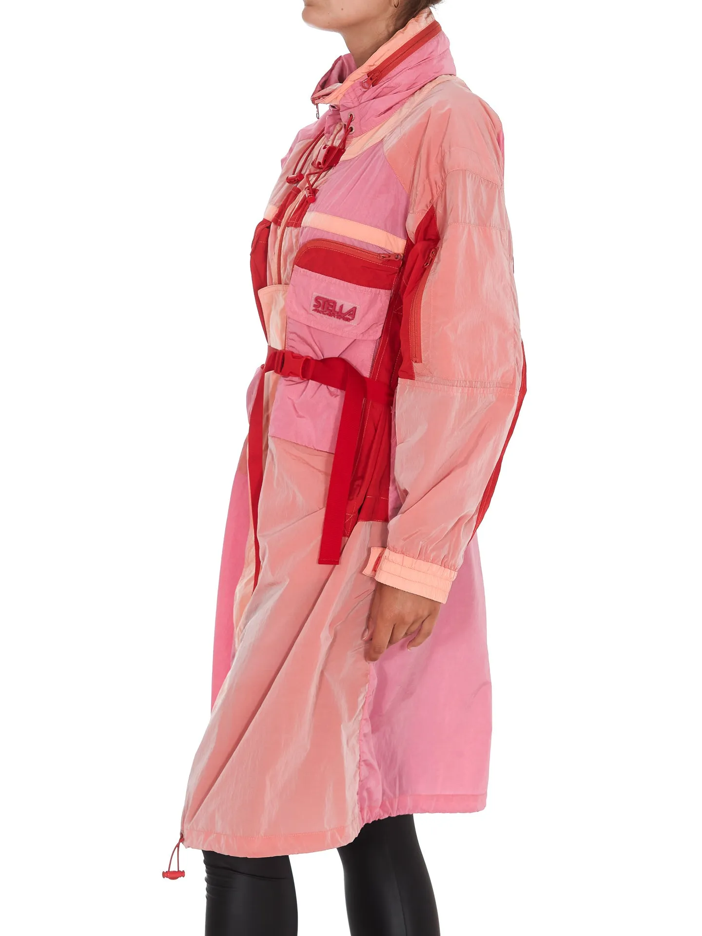 Stella McCartney Maia Colour-Block Belted Coat