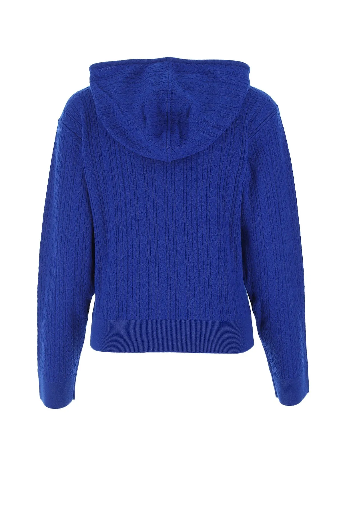 Stella McCartney Ribbed Knit Straight Hem Hoodie