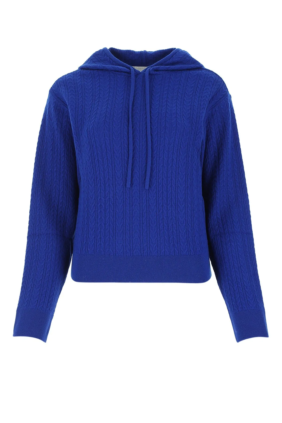 Stella McCartney Ribbed Knit Straight Hem Hoodie