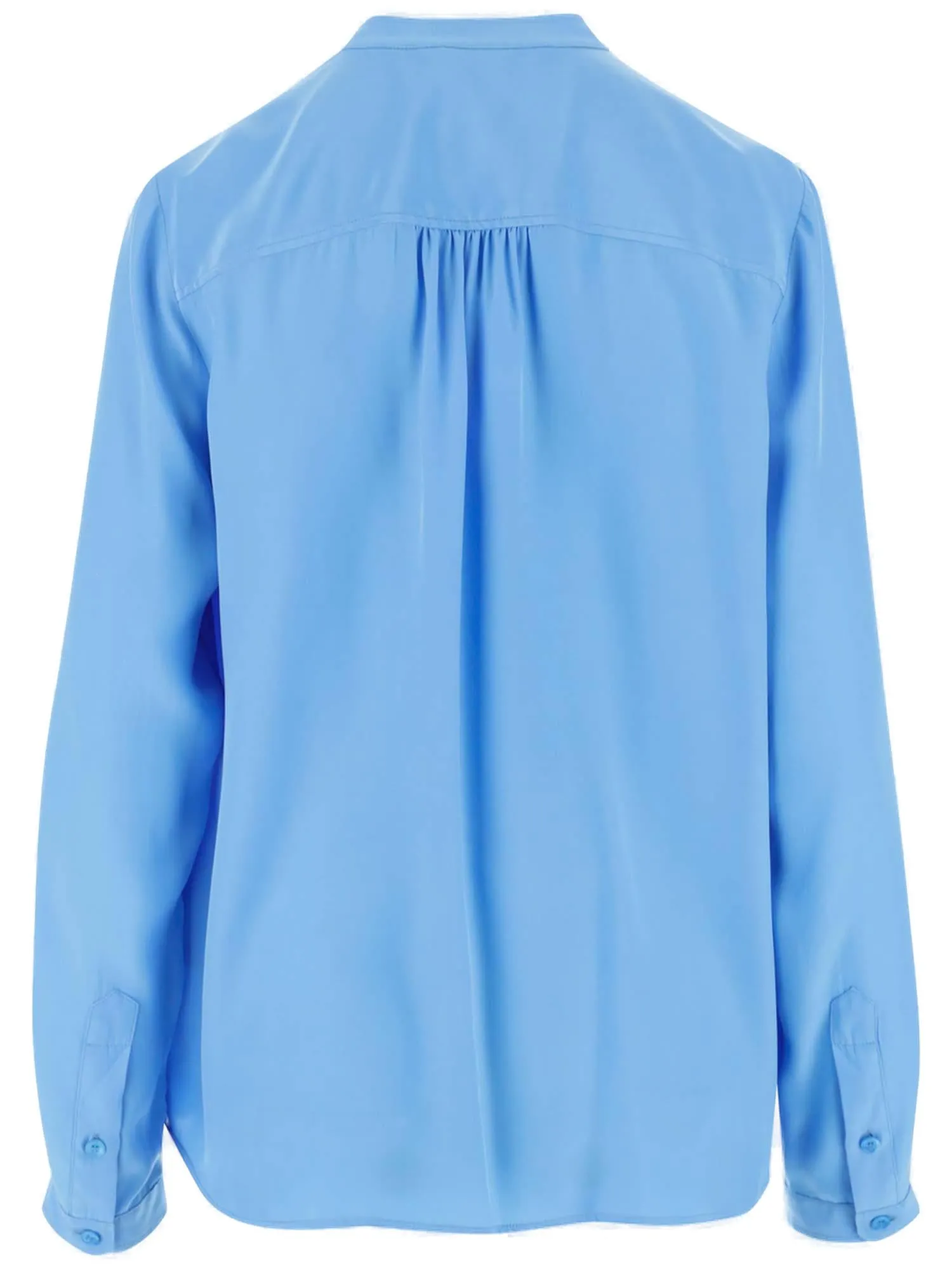 Stella McCartney Satin-Finish Curved Hem Shirt