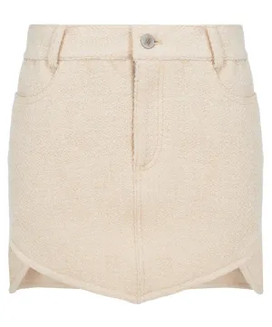 The Attico Dean Pointed Hem Mini Skirt