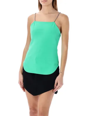 The Attico Fujiko Chain-Strapped Top