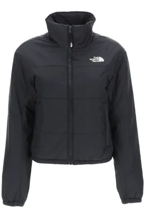 The North Face Logo Embroidered Cropped Jacket