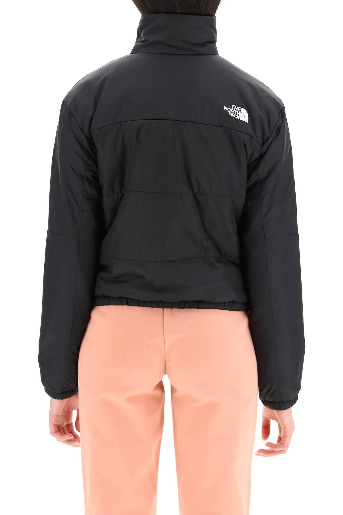 The North Face Logo Embroidered Cropped Jacket