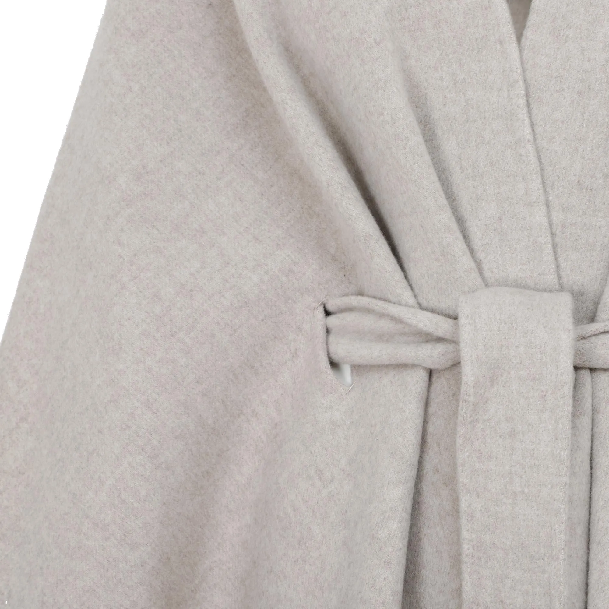 The Row Toba Tie-Waist Wrapped Coat