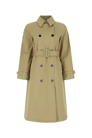 Theory Double-Breasted Flared Hem Trench Coat