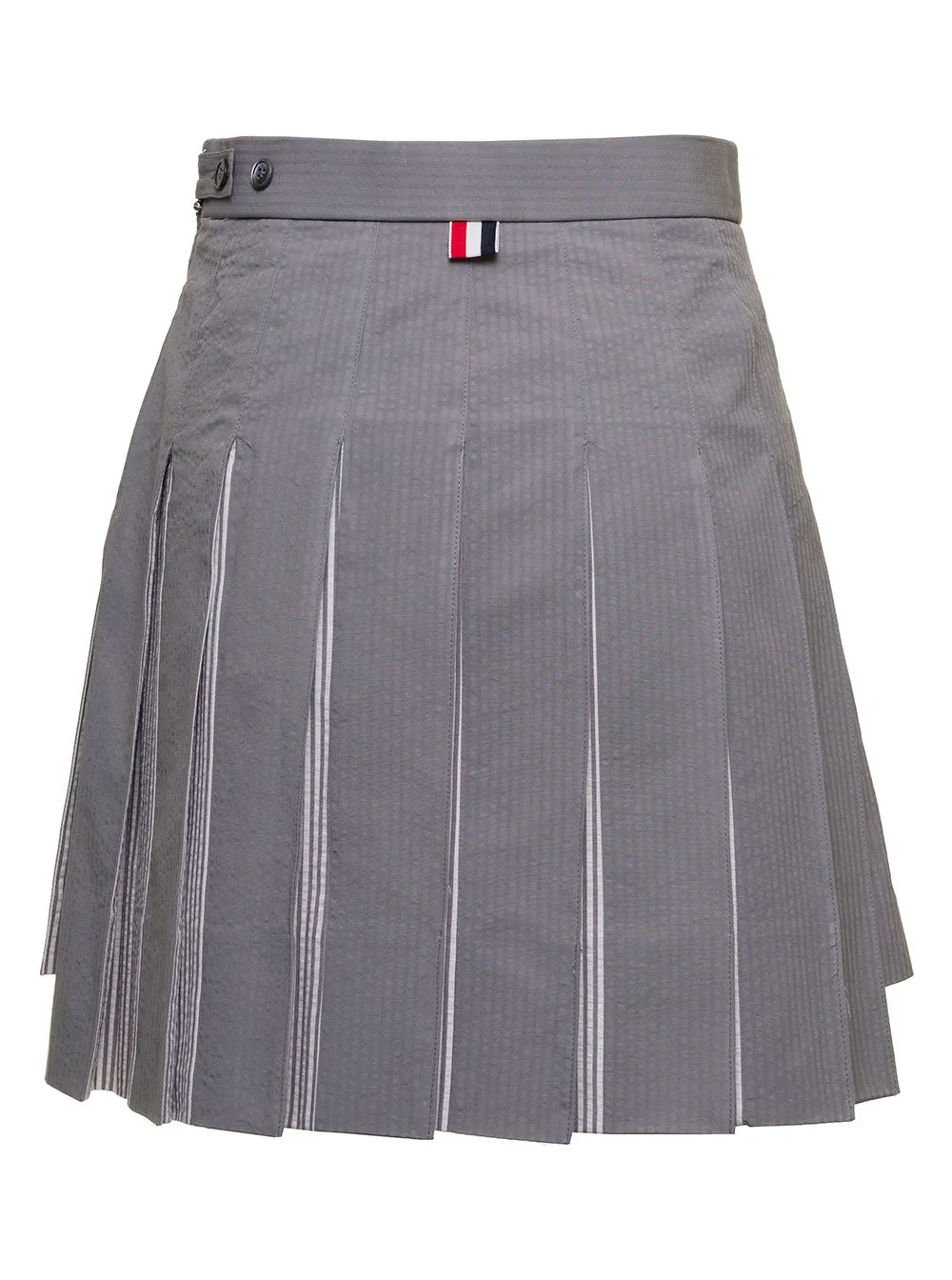 Thom Browne High-Low Hem Pleated Skirt