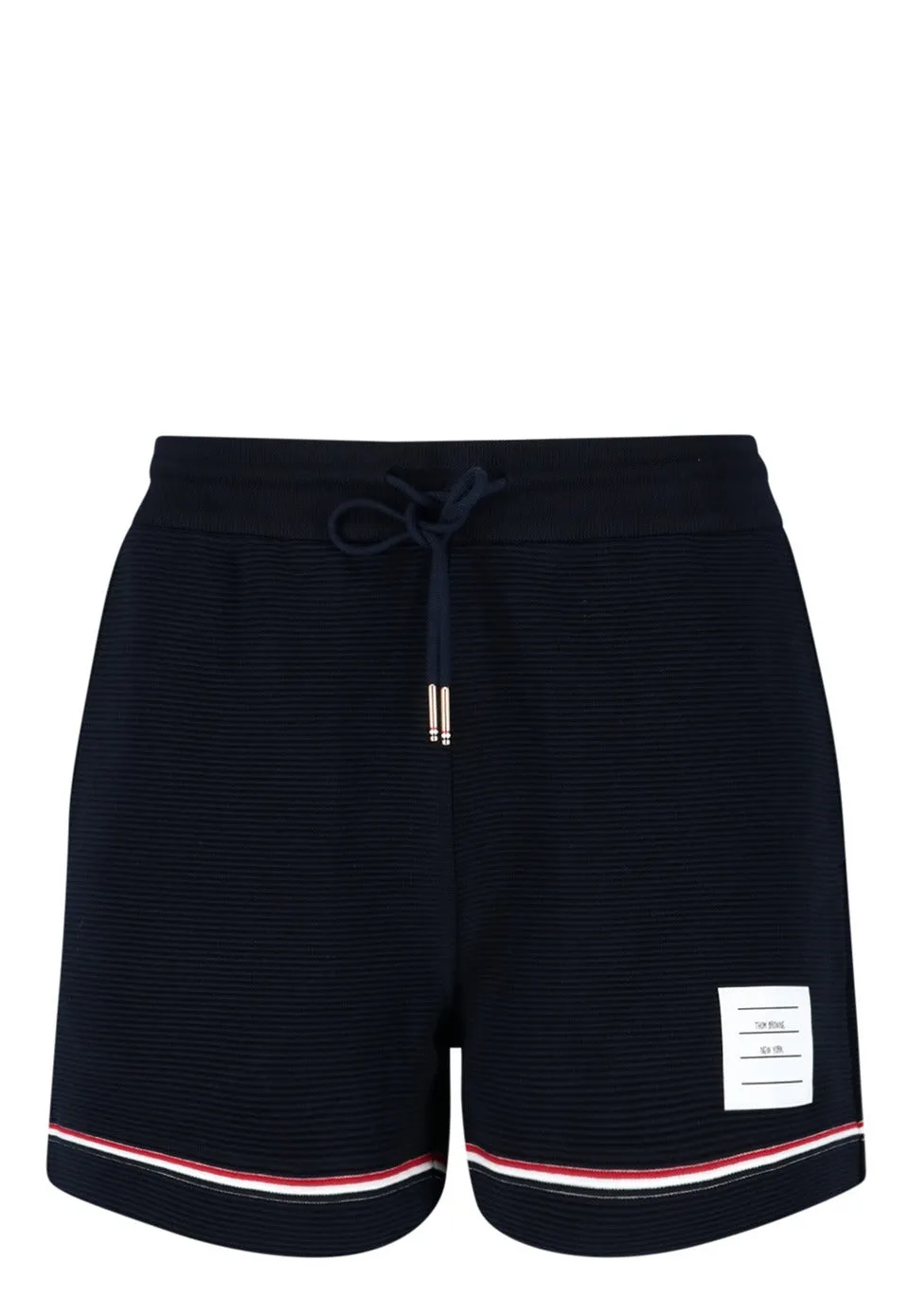 Thom Browne Logo Patch Drawstring Shorts