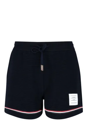 Thom Browne Logo Patch Drawstring Shorts