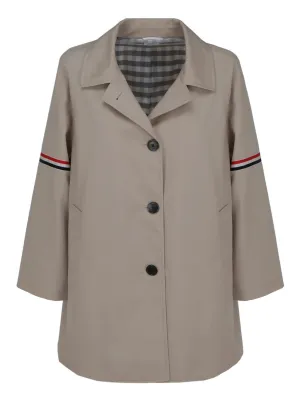 Thom Browne RWB Striped Single-Breasted Coat