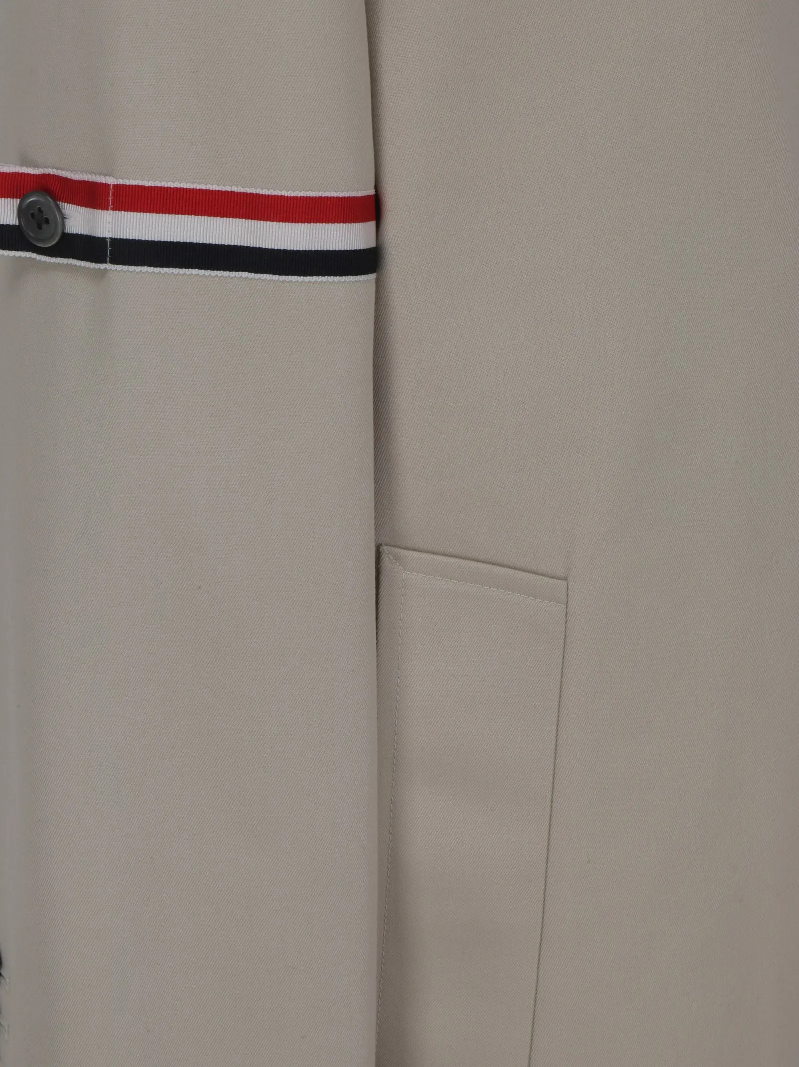 Thom Browne RWB Striped Single-Breasted Coat