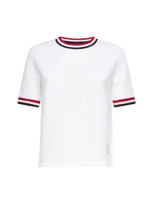 Thom Browne Short-Sleeved RWB Stripe T-Shirt