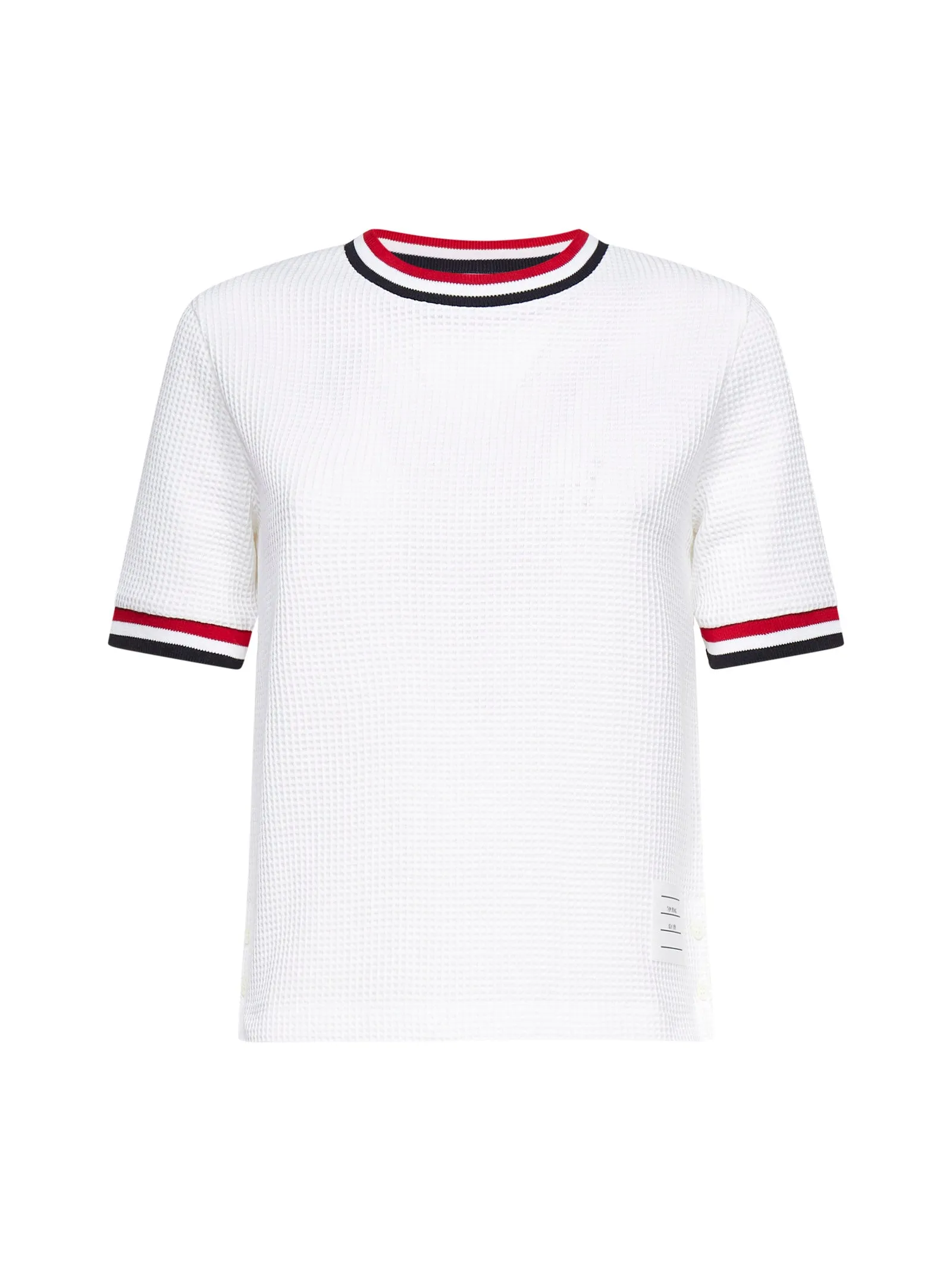 Thom Browne Short-Sleeved RWB Stripe T-Shirt