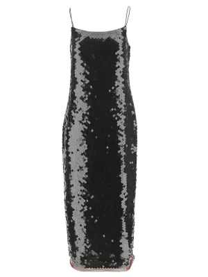 Tory Burch Allover Sequined Slip Dress