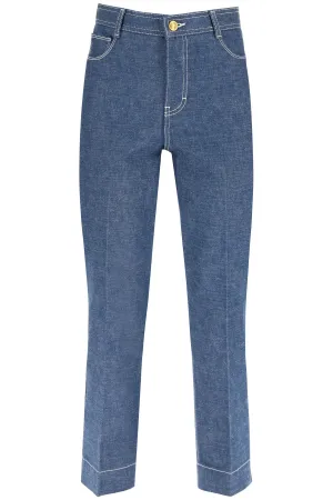 Tory Burch High Rise Cropped Jeans