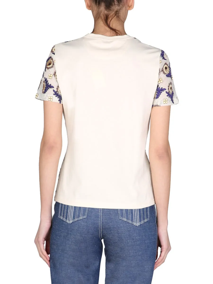 Tory Burch Patterned Crewneck T-Shirt