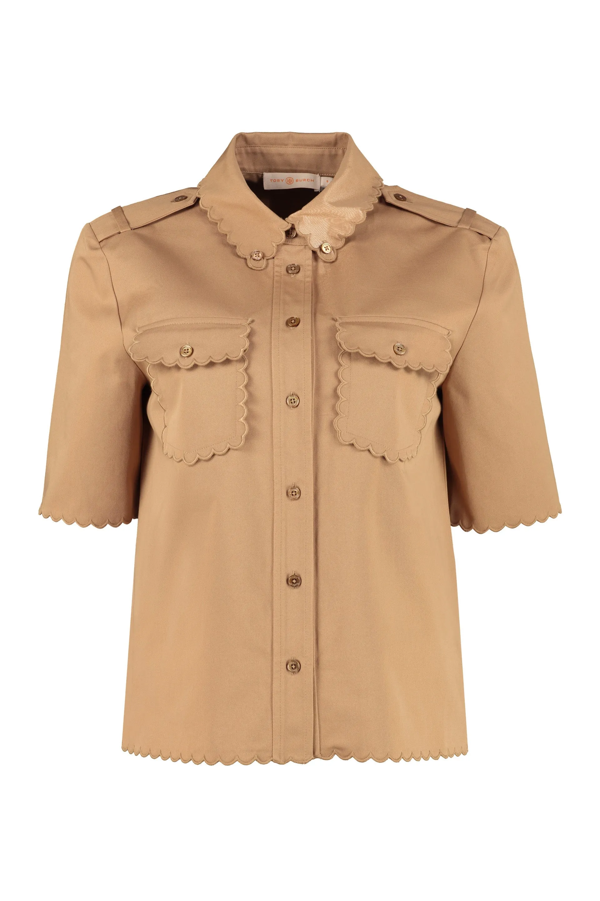 Tory Burch Short-Sleeved Safari Shirt