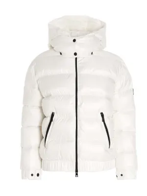 TWINSET Logo Patched Hooded Puffer Jacket