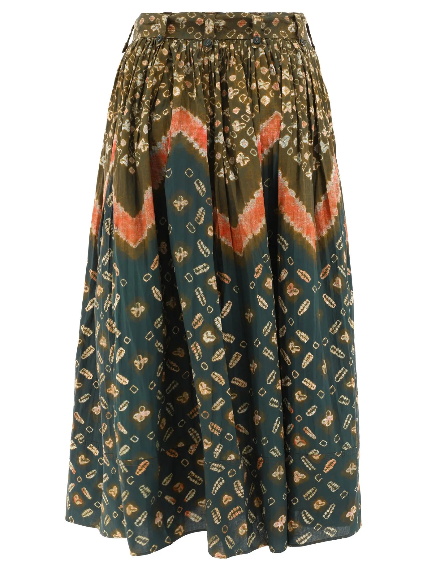 Ulla Johnson Allover Graphic Printed High Waist Skirt