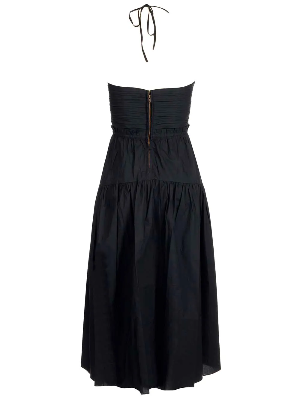 Ulla Johnson Gathered Halterneck Sleeveless Dress