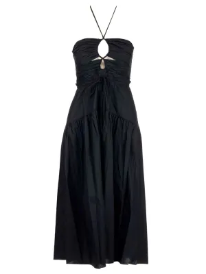 Ulla Johnson Gathered Halterneck Sleeveless Dress
