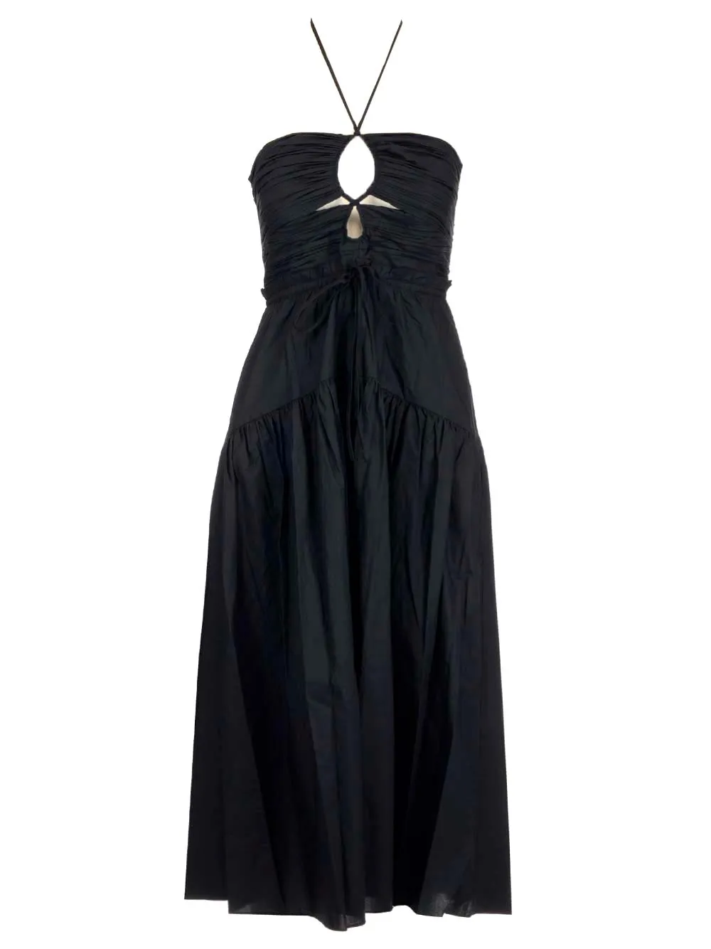 Ulla Johnson Gathered Halterneck Sleeveless Dress