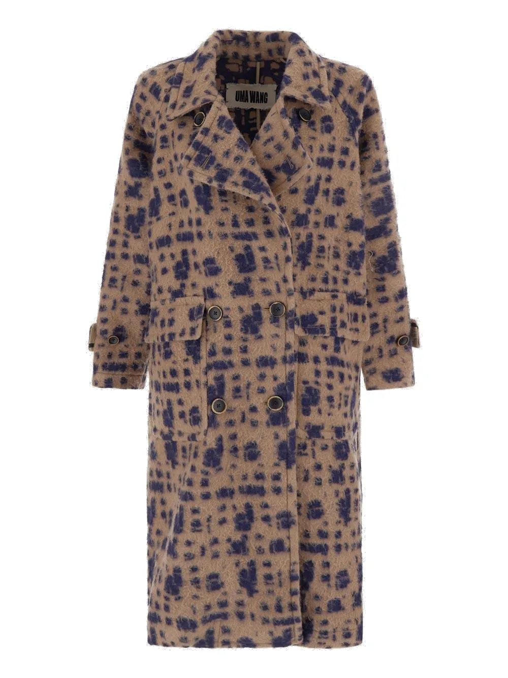 Uma Wang Abstract Print Oversized Coat