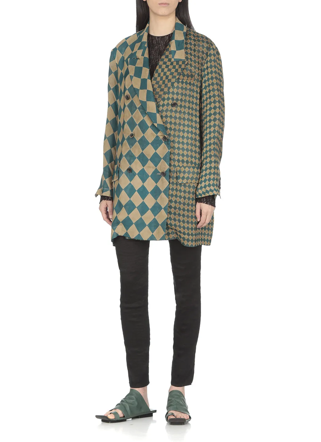 Uma Wang Double-Breasted Long-Sleeved Jacket